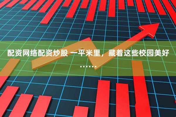 配资网络配资炒股 一平米里，藏着这些校园美好……